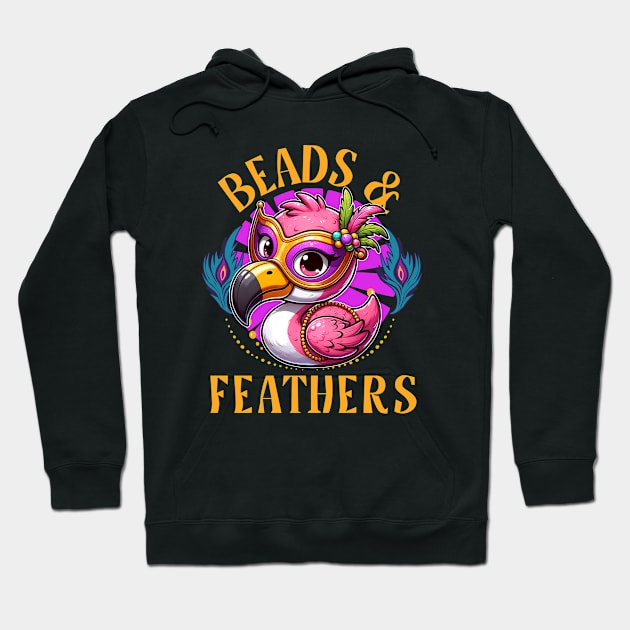 Beads and Feathers Hoodie by Odetee